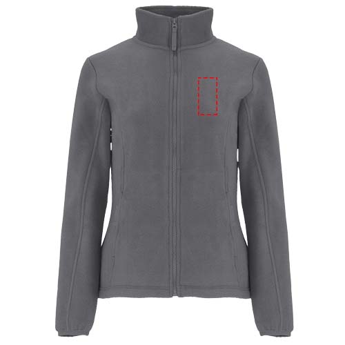 Artic fleece damesjack met volledige rits