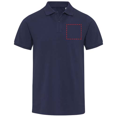 Beryl 220 g/m² unisex OCS gecertificeerde organische gerecyclede polo met korte mouwen
