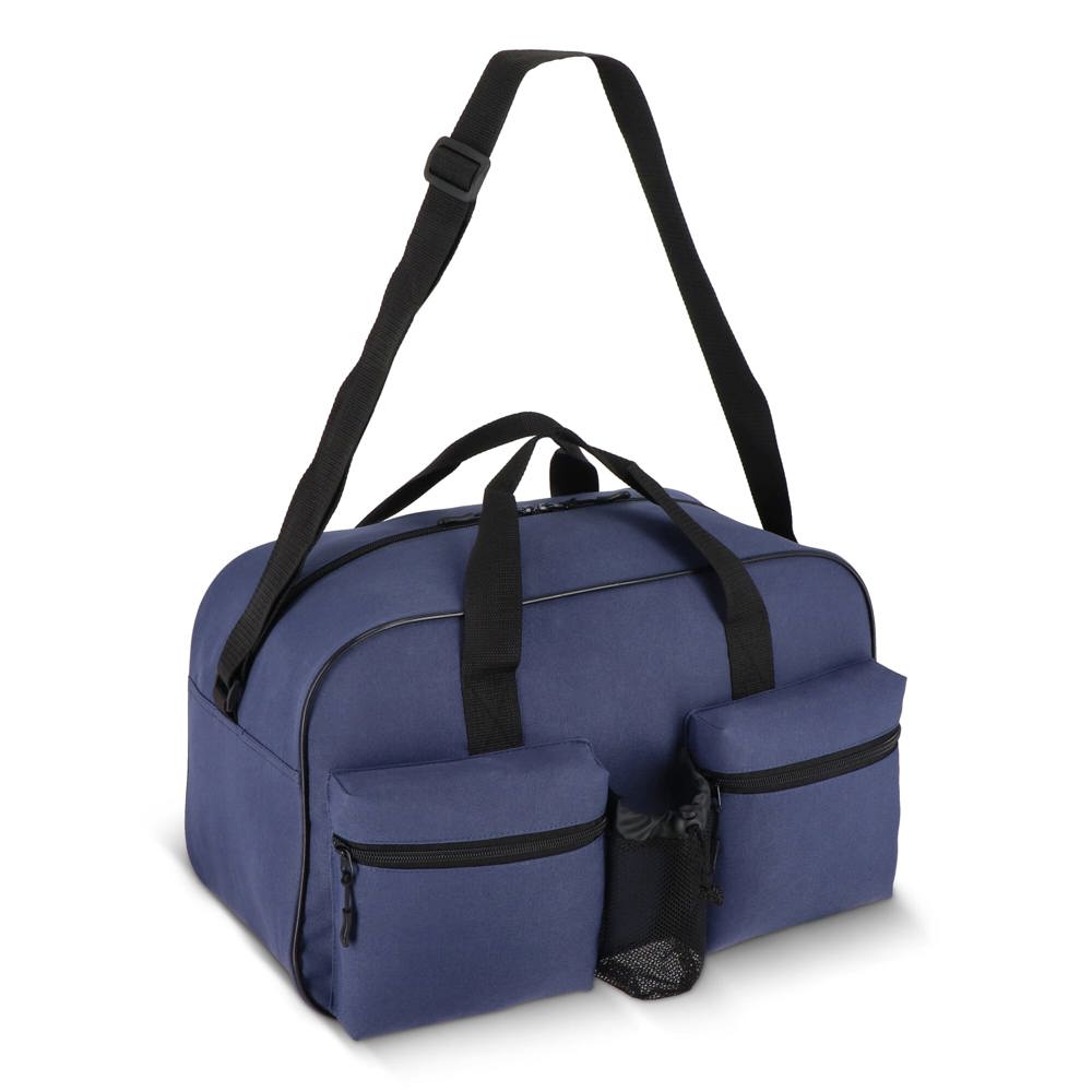 600D gerecycled PET sport- en reistas 46 x 21 x 27.5 cm 25 L - donkerblauw