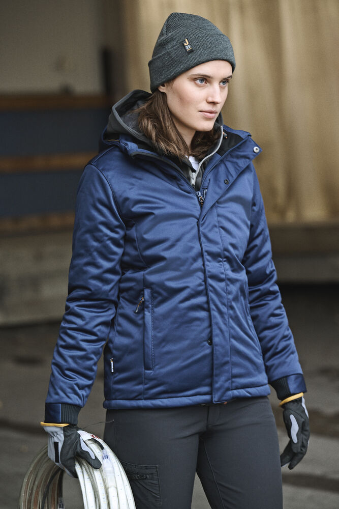 Jobman - 1041 Women's Winter Jacket Softshell Donkergrijs XXL