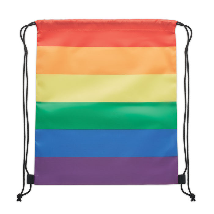 BOW - Regenboog RPET trekkoordrugzak