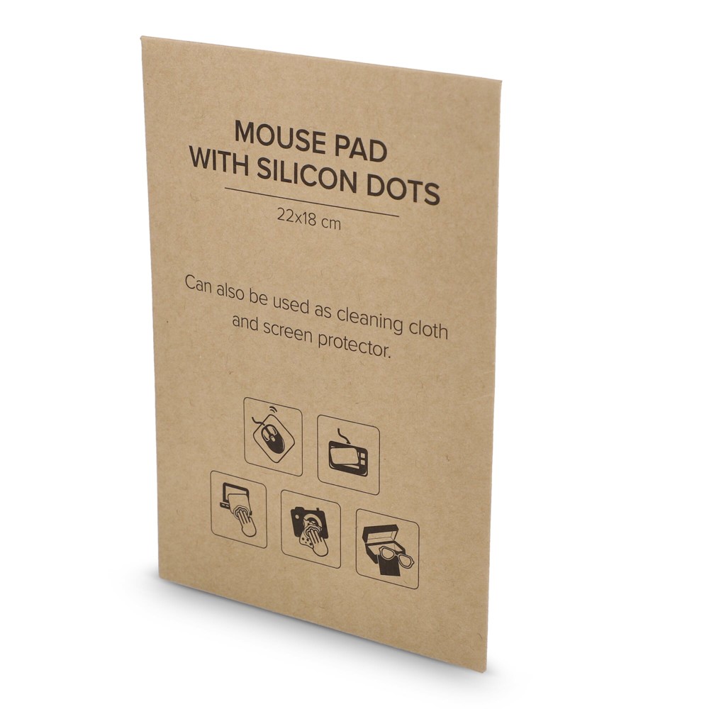Microvezel muismat met siliconen nopjes 18x22cm (325g/m²) sublimatie