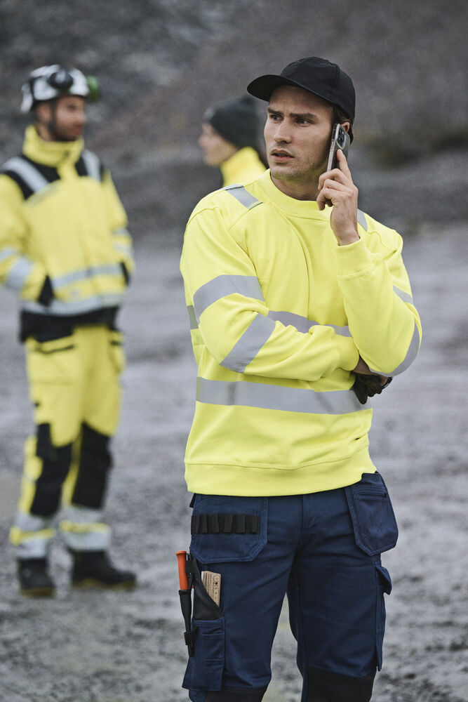 Jobman - 1150 Hi-Vis Sweatshirt Geel 4XL