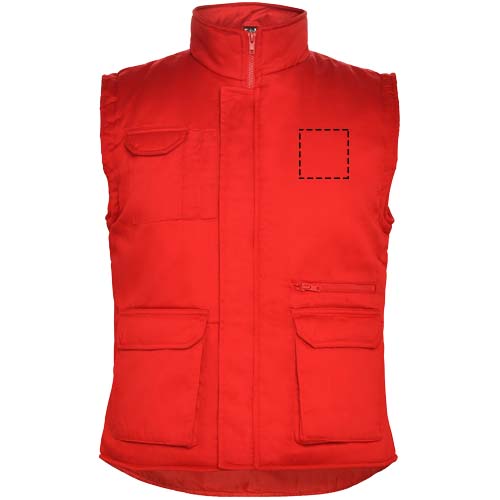 Almanzor multifunctionele werkbodywarmer met hoge kraag