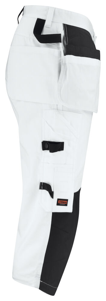 Jobman - 2133 Painters' Long Shorts Wit/Zwart 100