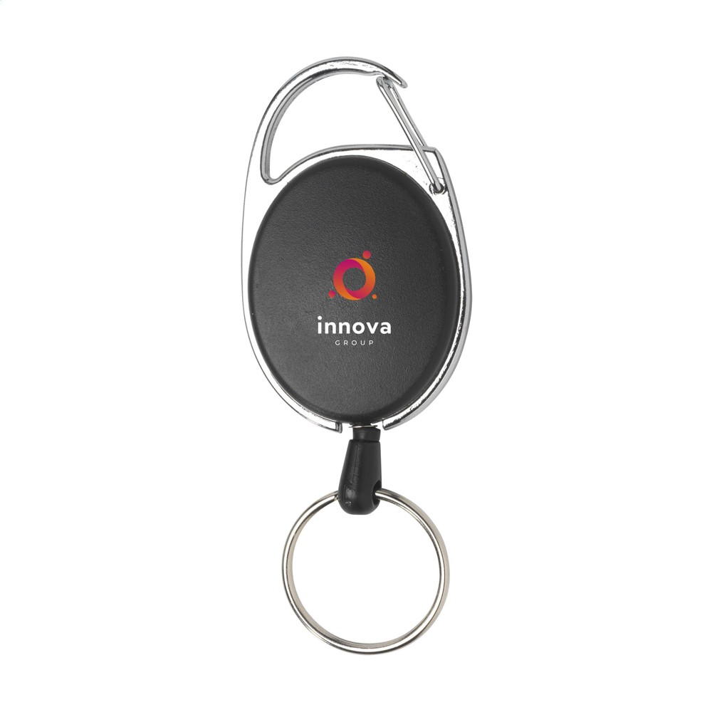 Aspen RollerClip Keychain - Zwart
