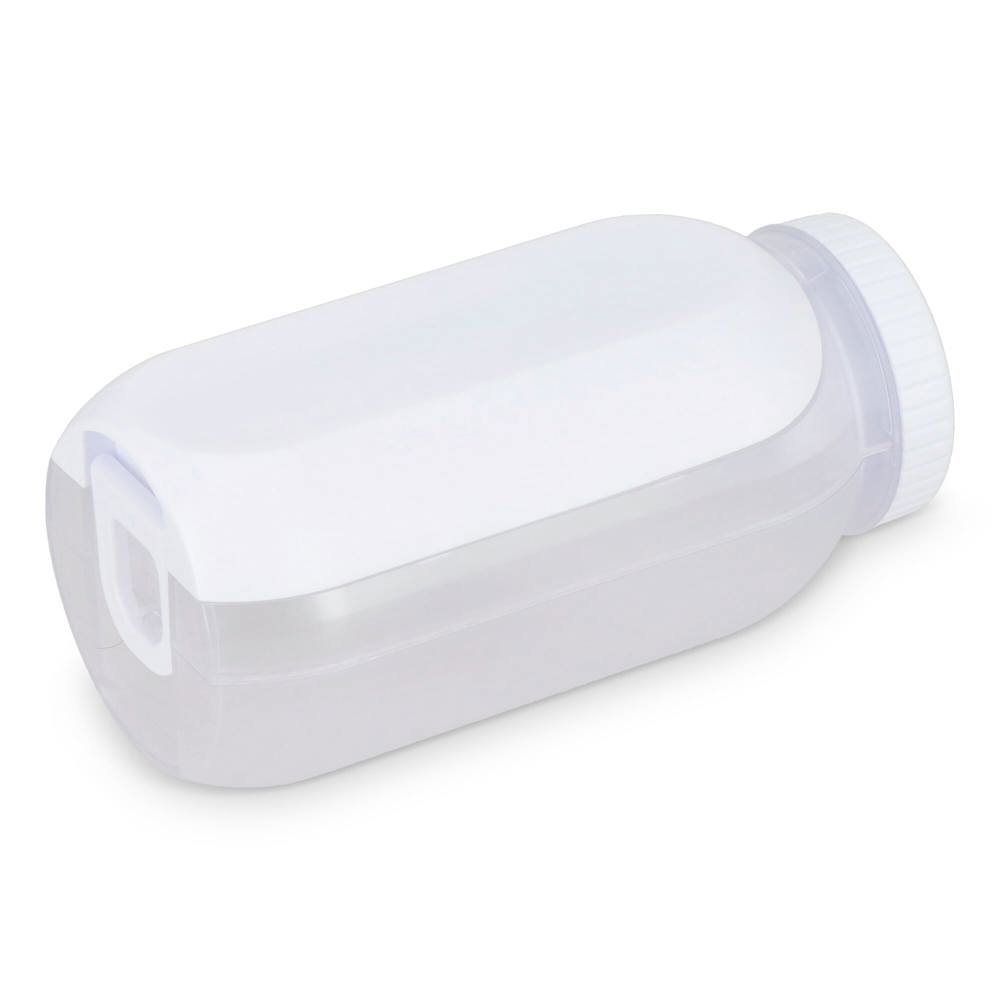 Alles-in-één Lunchkom met Sausvakje en Lepel-Vork - Wit