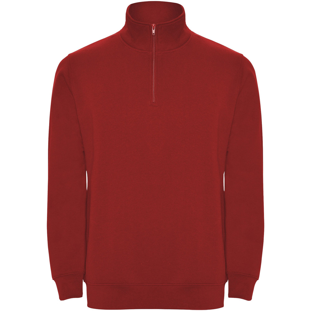 Aneto 280 g/m² trui met kwartritssluiting - Rood