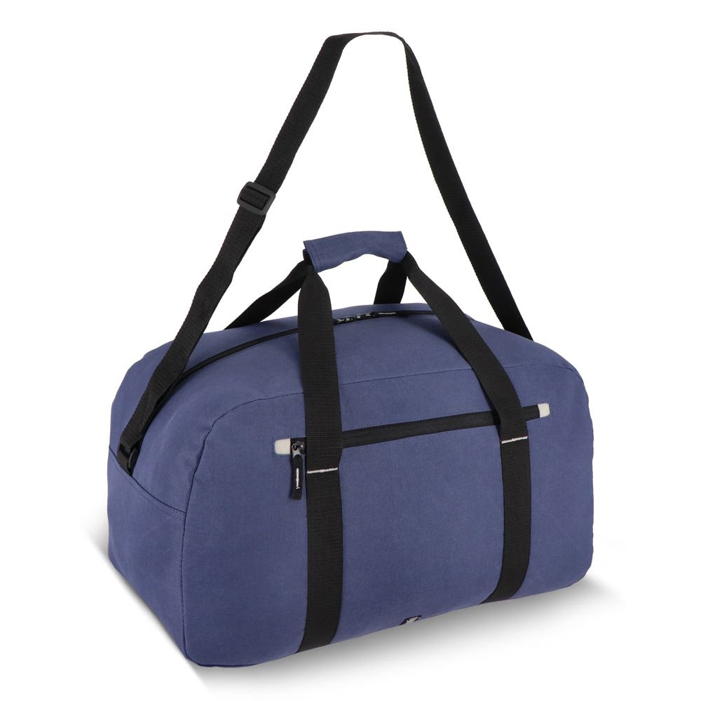 600D gerecycled PET Nevada sport- en reistas 53 x 27 x 30 cm 35 L - donkerblauw