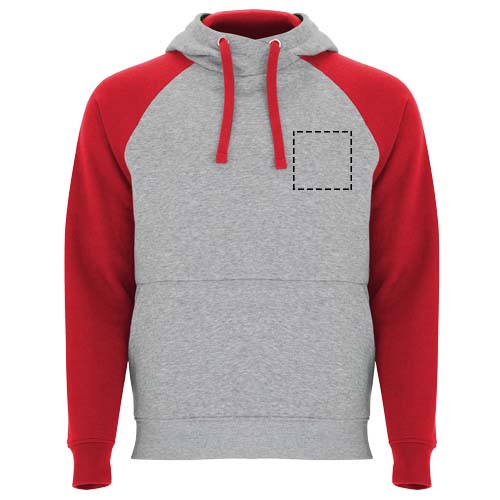 Badet 280 g/m² unisex tweekleurige hoodie