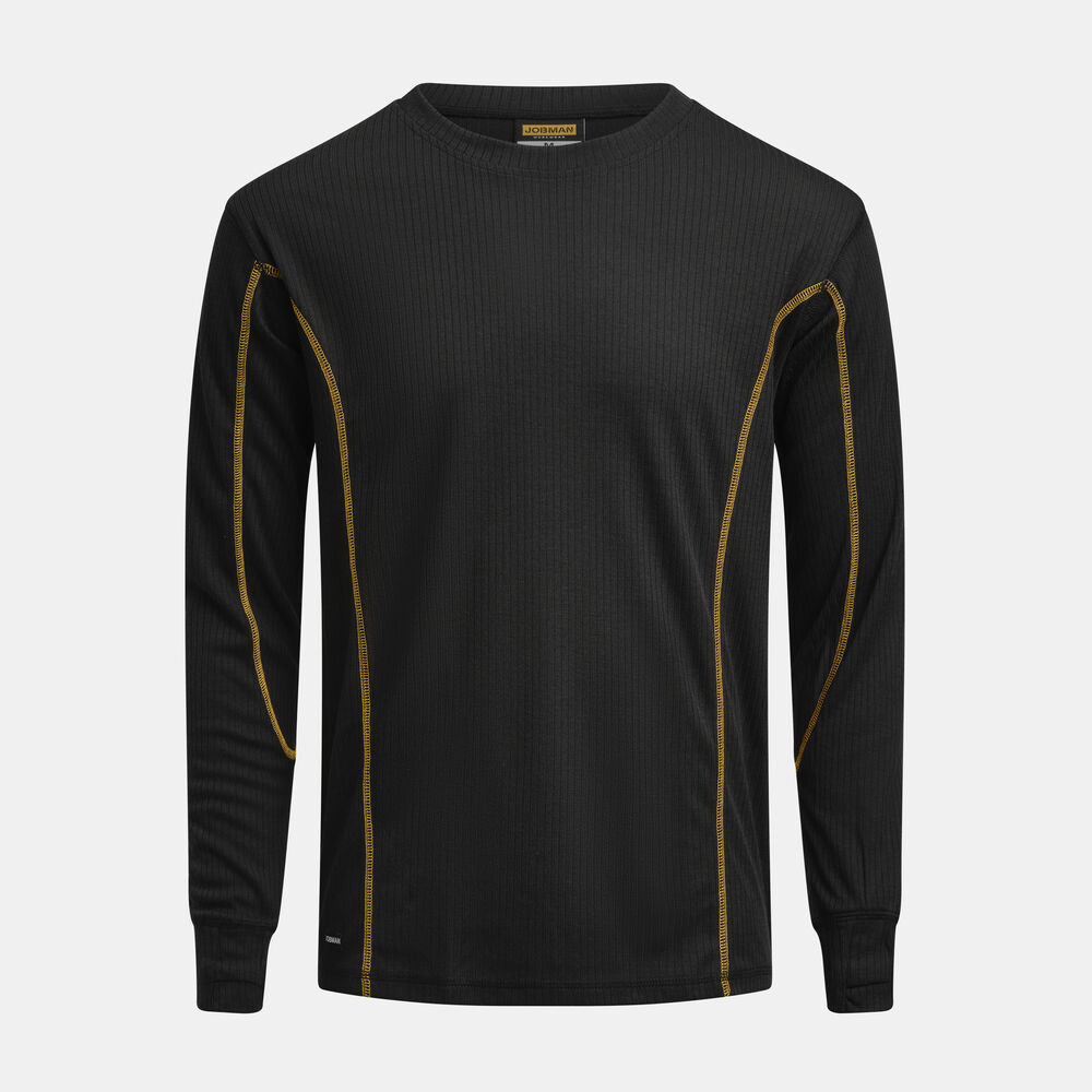 Jobman - 5570 Underwear Top Round neck - Zwart