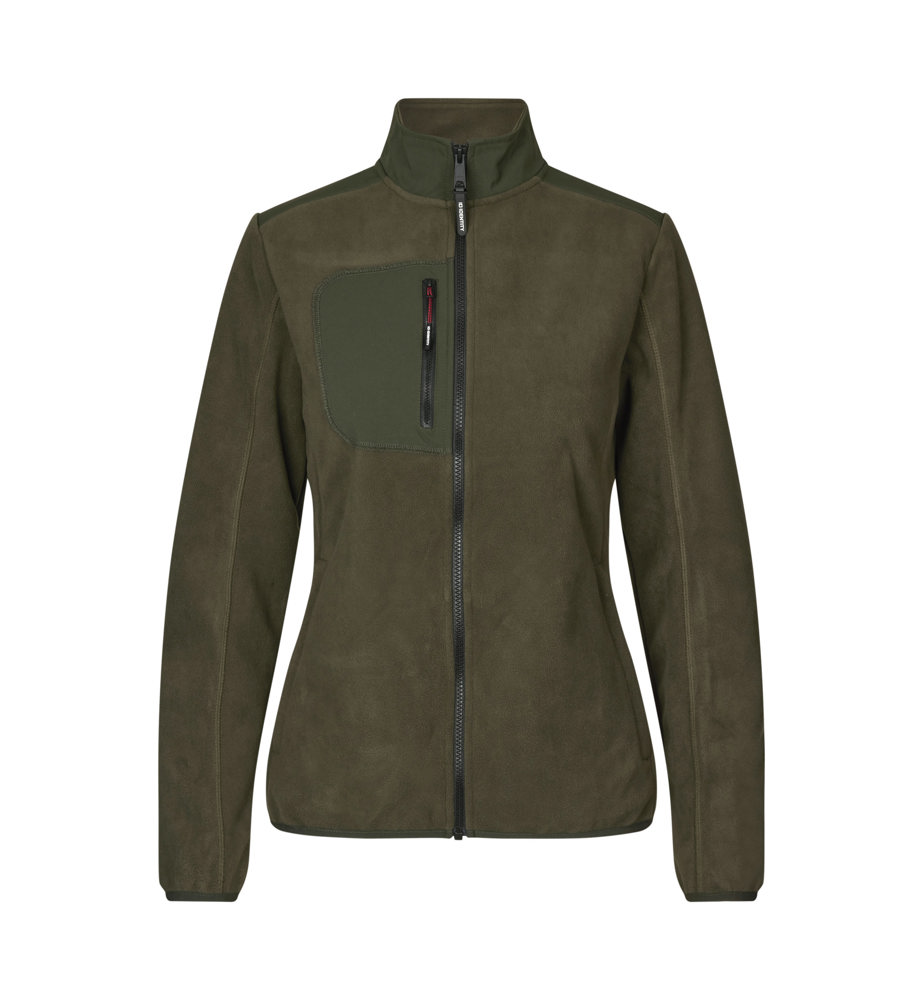 Bonded fleece jas | dames - Olijf (C-570)