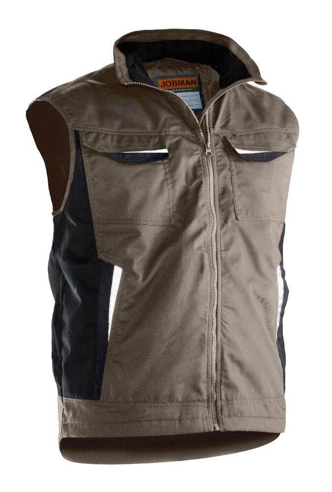 Jobman - 7517 Service Vest Lined - Khaki