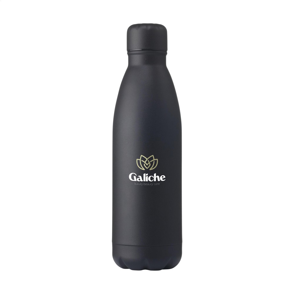 Topflask Premium RCS Recycled Steel 500 ml drinkfles - Zwart