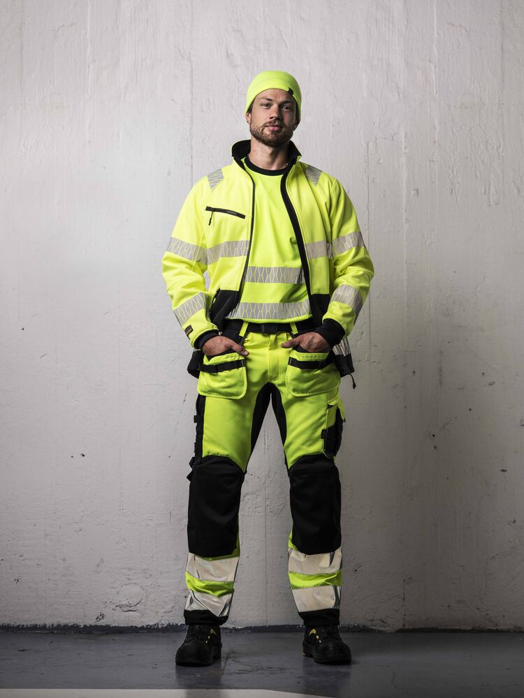 Jobman - 1190 Hi-Vis Windblocker Jacket Geel/Zwart XS