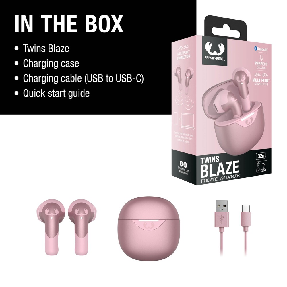 3TW2200 I Fresh 'n Rebel Twins Blaze - True Wireless oordopjes met ENC