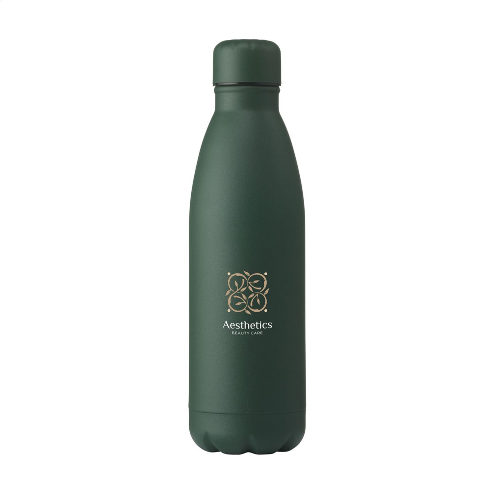 Topflask Premium RCS Recycled Steel 500 ml drinkfles - donkergroen (± PMS 627C)