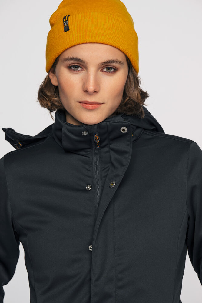 Jobman - 1041 Women's Winter Jacket Softshell Donkergrijs XXL