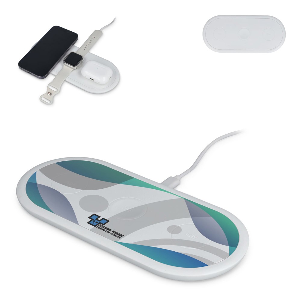 3-in-1 Draadloze Oplader 15 W, Smartphone / Apple Watch / AirPod
