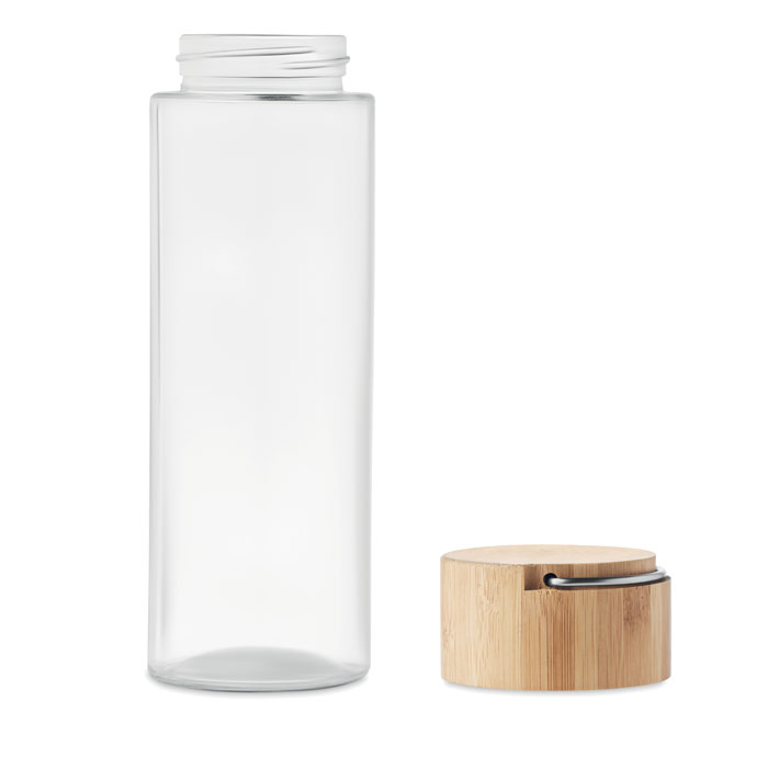 AMELAND - Glazen fles 500ml bamboe dop